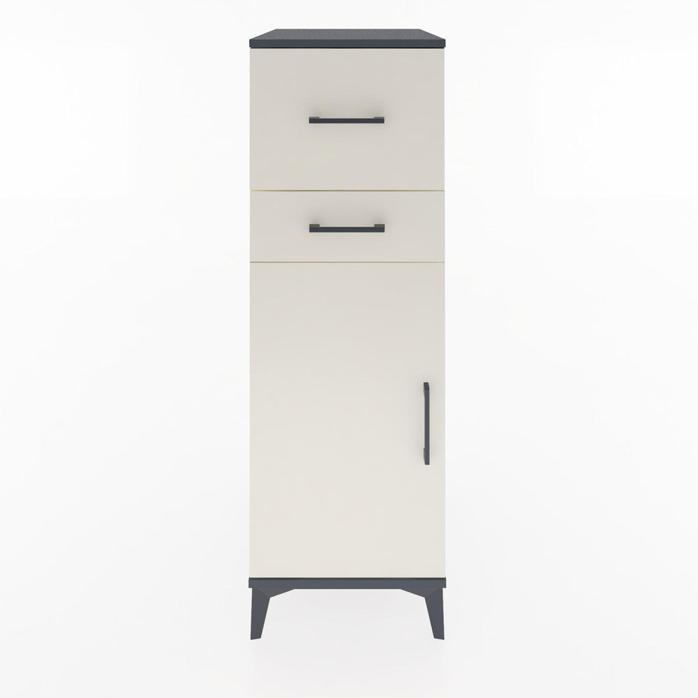 Woodntry Modular Cabinet Anthracite 44x30x122 cm with Doors and Drawers KC123-2