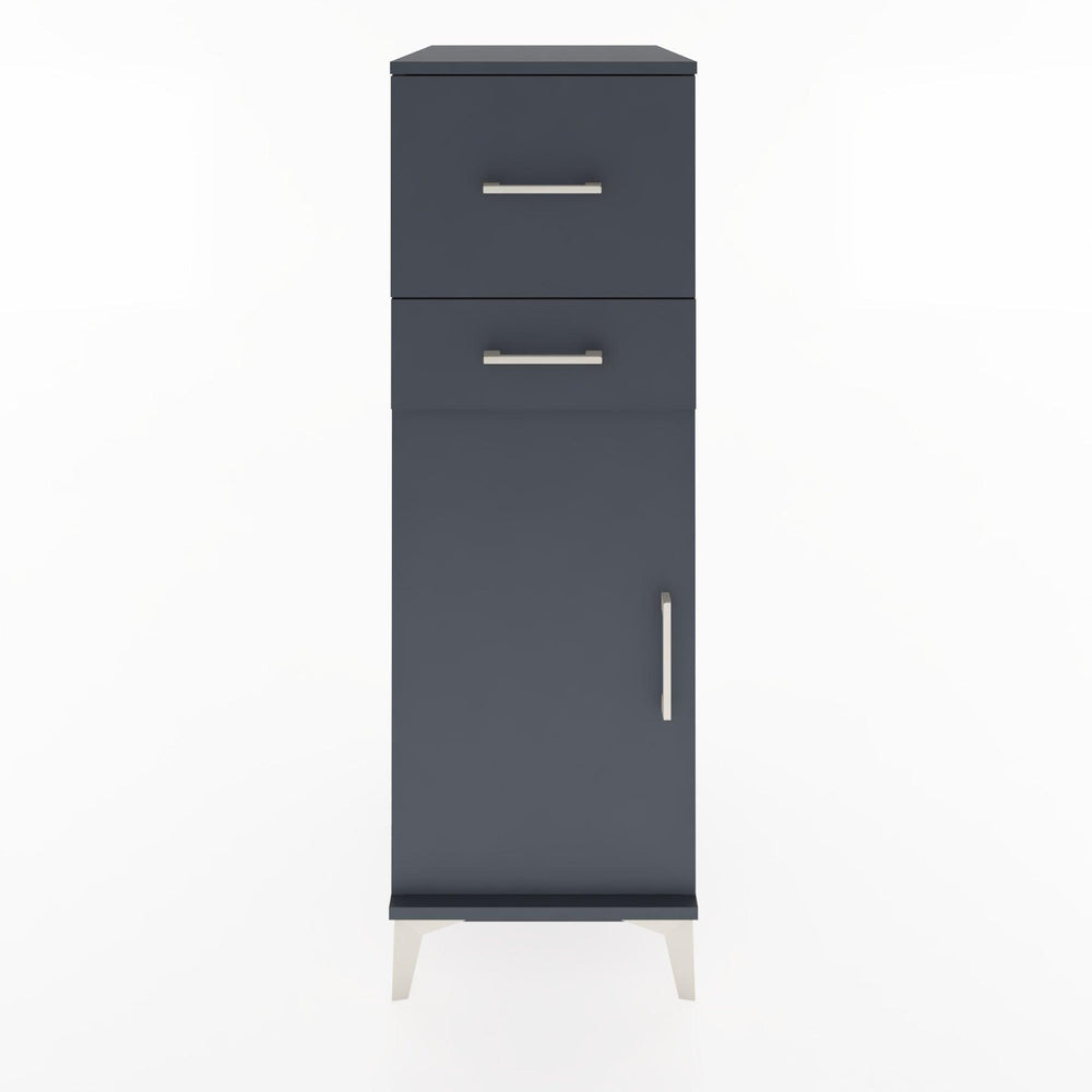 Woodntry Modular Cabinet Anthracite 44x30x122 cm with Doors and Drawers KC23-2