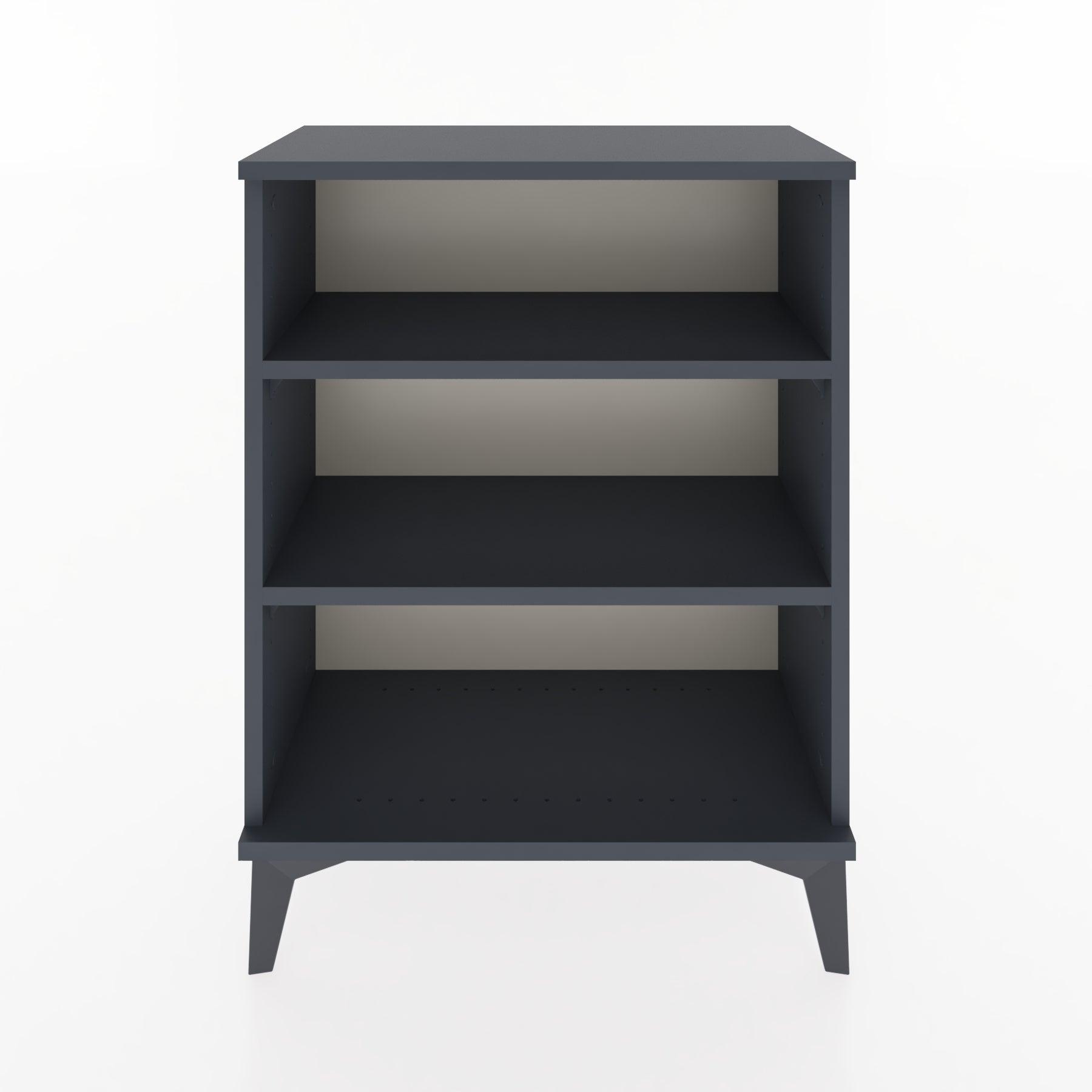 Woodntry Modular Nightstand Anthracite 60x30x68 cm with Shelf R23-2