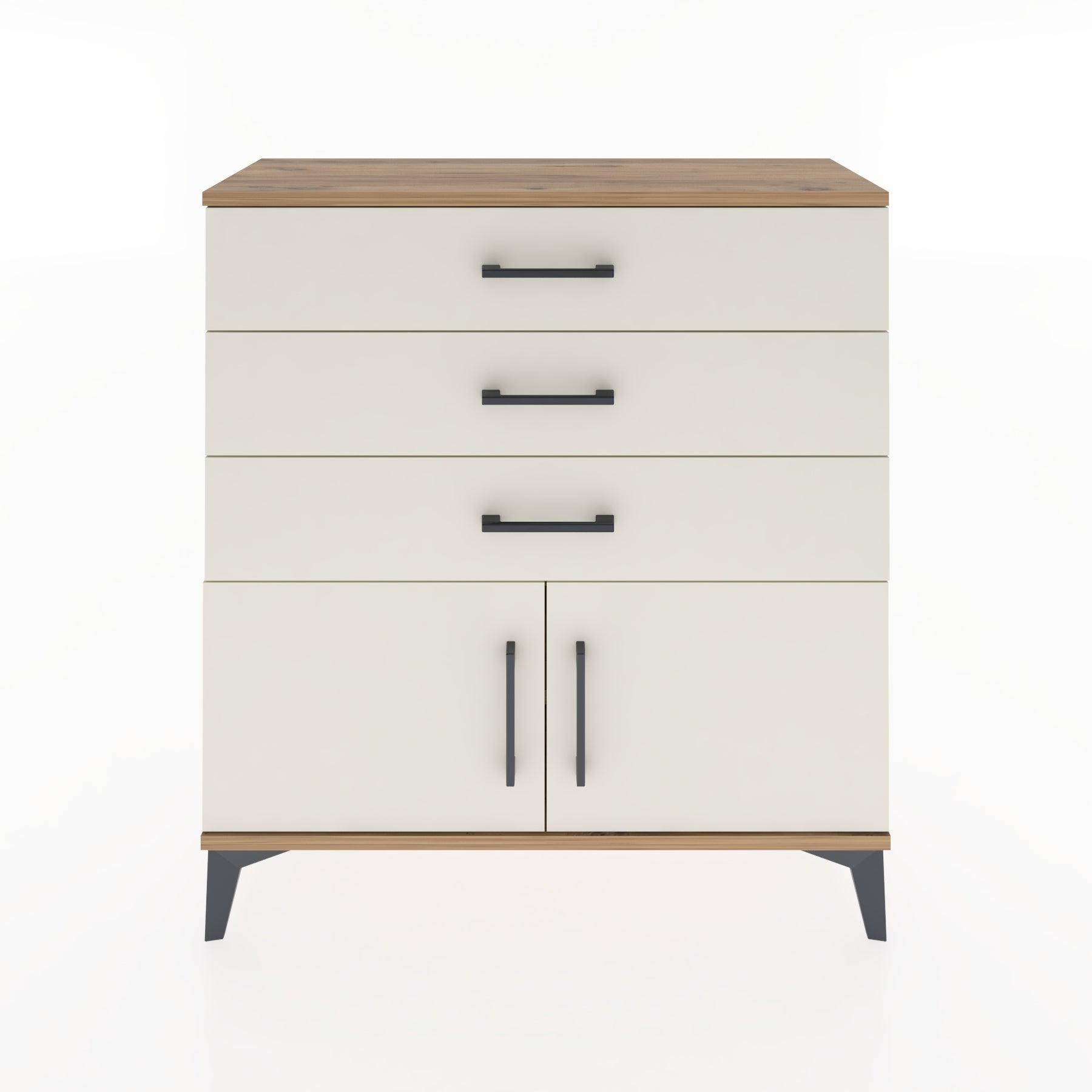 Woodntry Modular Dresser Pine 88x30x84 cm with Cover and Drawer KC23-3