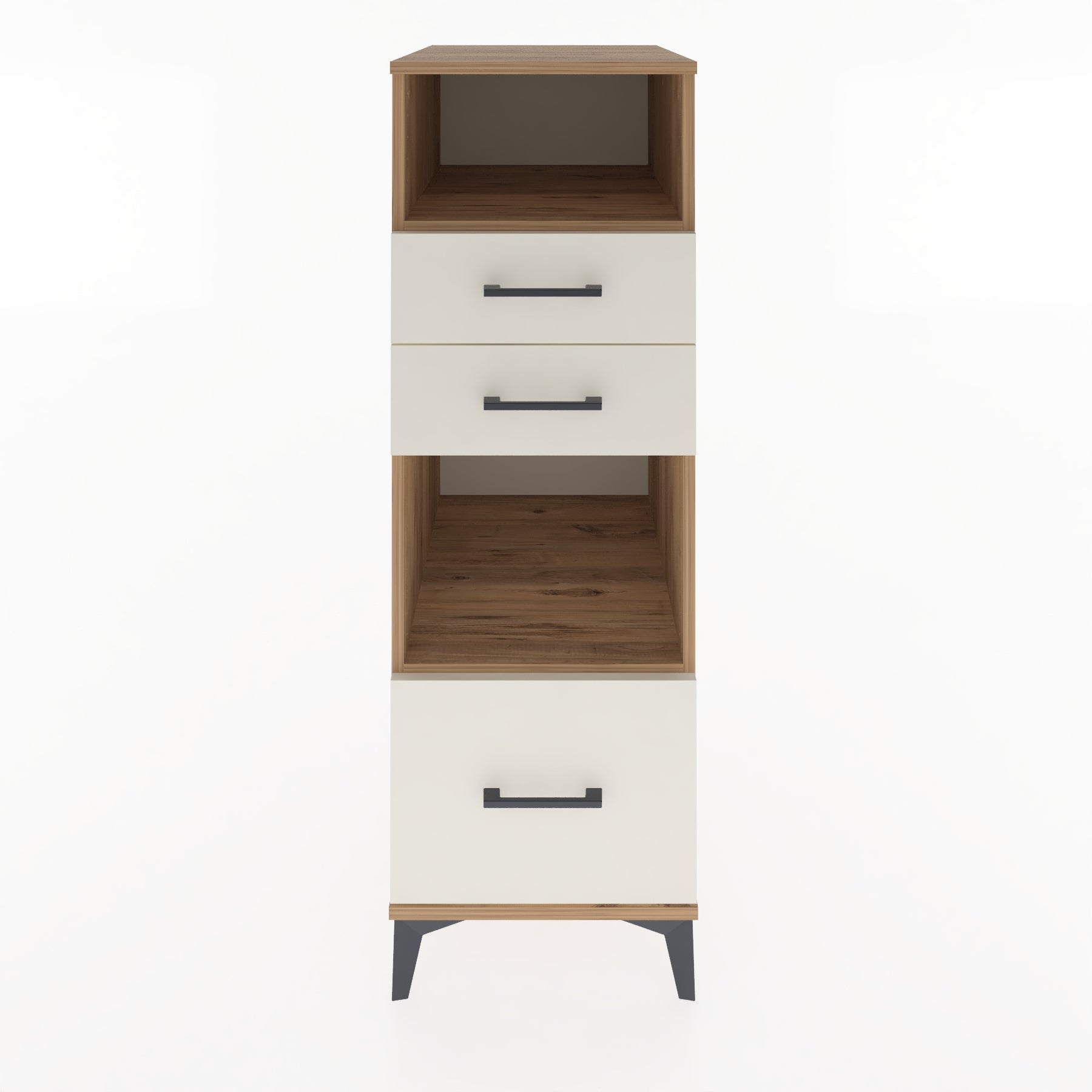 Woodntry Modular Cabinet Pine 44x59x122 cm with Drawers and Shelves CR73-3