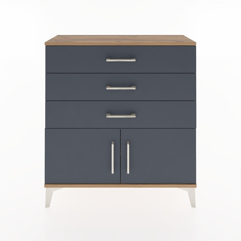 Woodntry Modüler Şifonyer Çam 88x30x84 cm Kapaklı ve Çekmeceli KC23-3