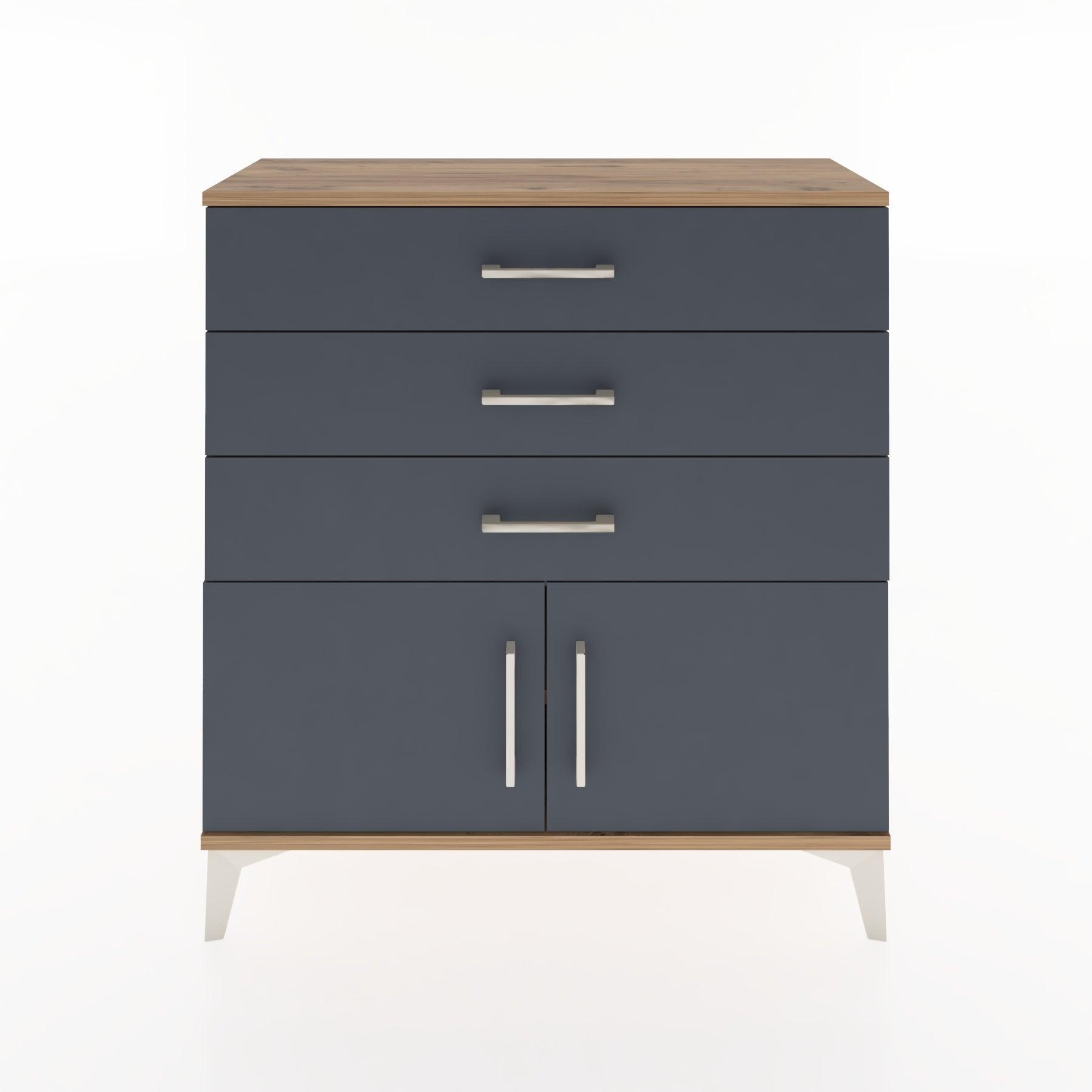Woodntry Modular Dresser Pine 88x30x84 cm with Cover and Drawer KC23-3