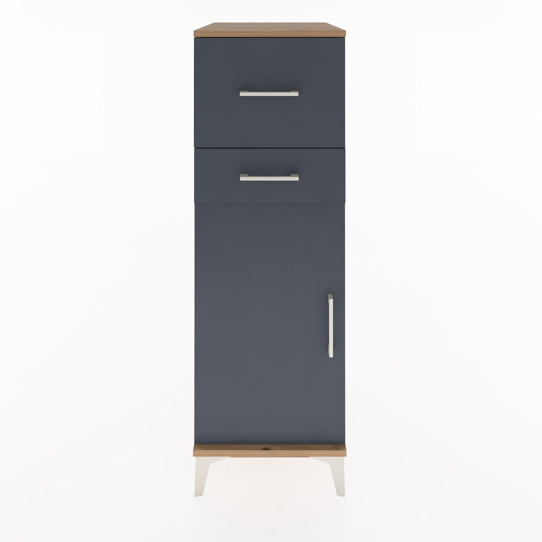 Woodntry Modular Cabinet Pine 44x30x122 cm with Doors and Drawers KC23-3