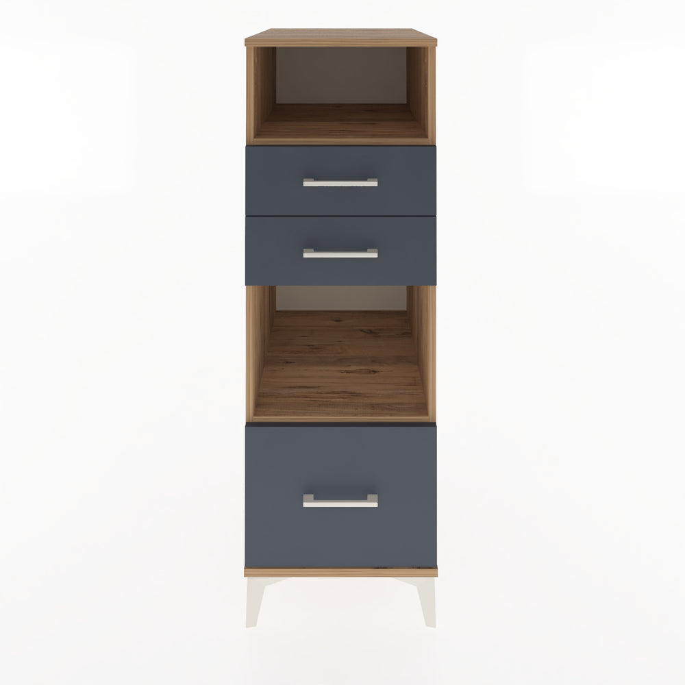 Woodntry Modular Cabinet Pine 44x59x122 cm with Drawers and Shelves CR73-3