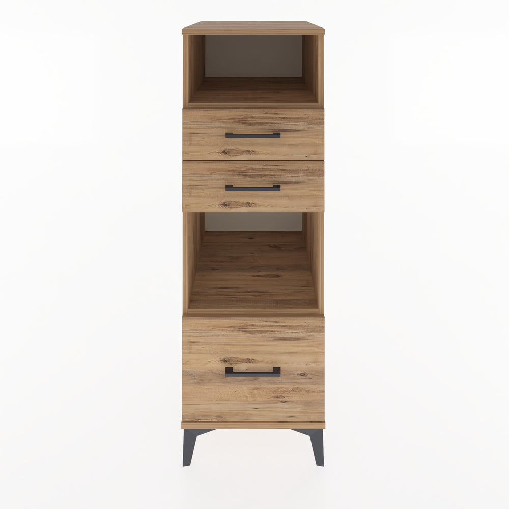 Woodntry Modular Cabinet Pine 44x59x122 cm with Drawers and Shelves CR73-3