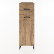 Woodntry Modüler Dolap Çam 44x30x122 cm Kapaklı ve Çekmeceli KC123-3