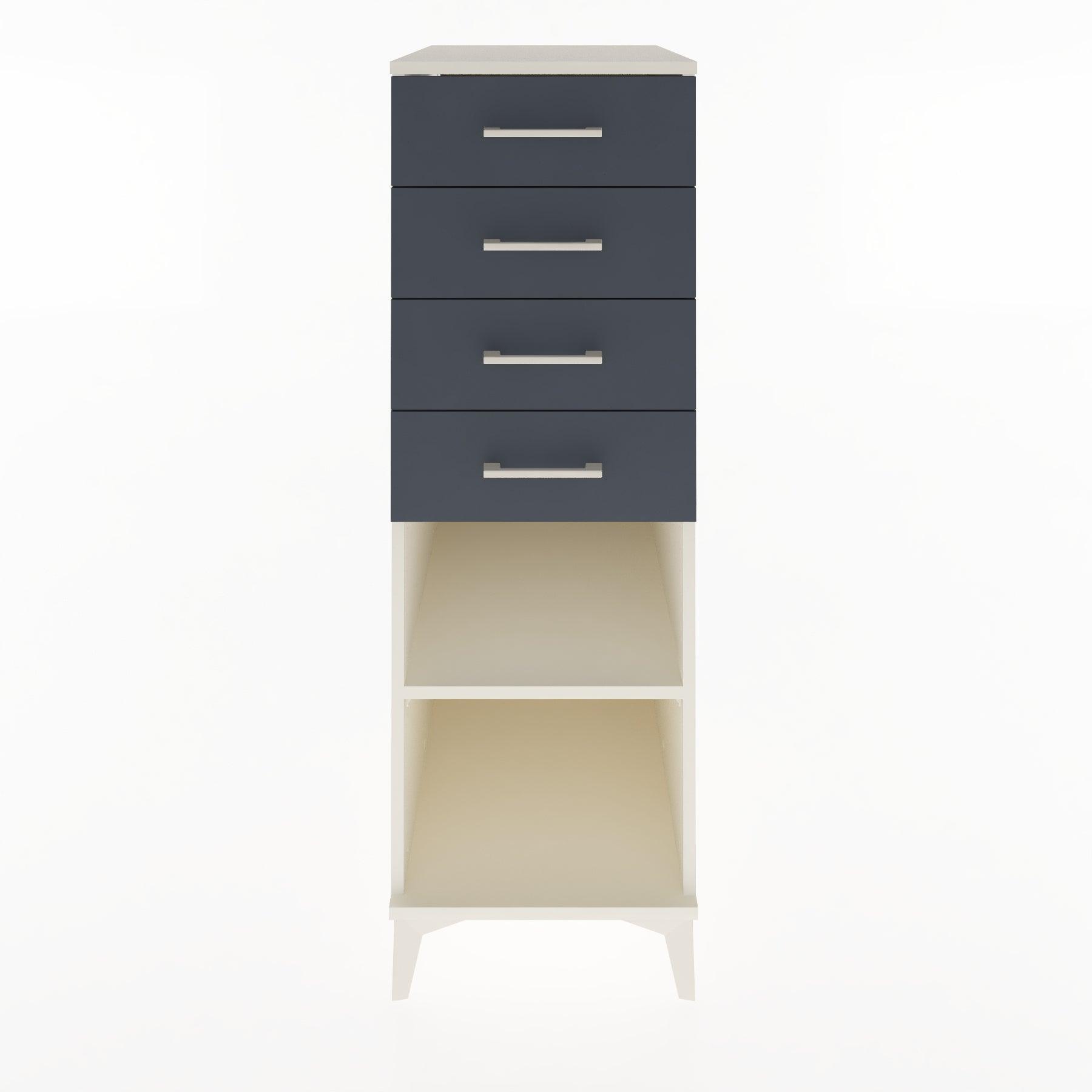 Woodntry Modular Cabinet Moonstone 44x59x122 cm with Drawers and Shelves CR124-1