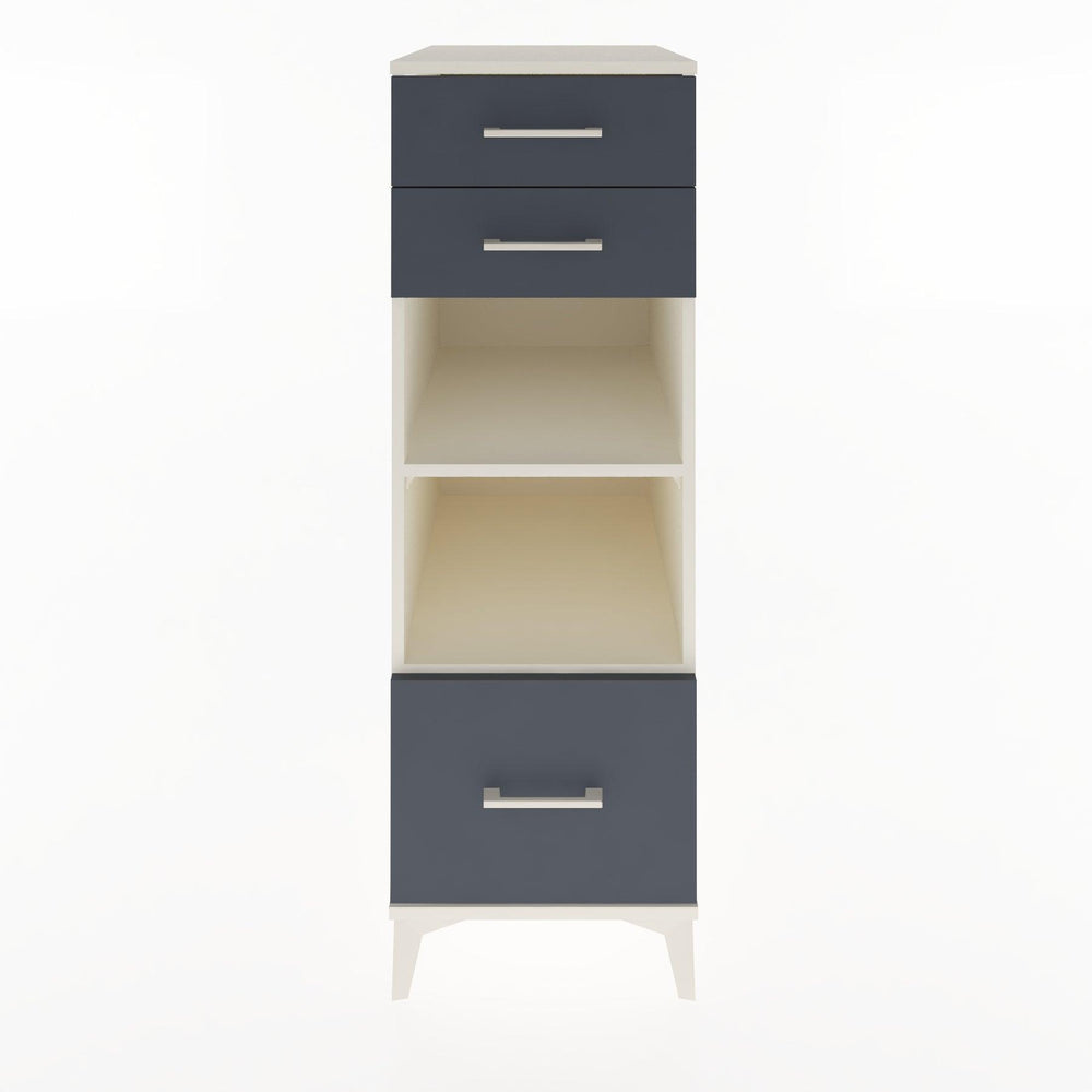 Woodntry Modular Cabinet Moonstone 44x30x122 cm with Drawers and Shelves CR74-1