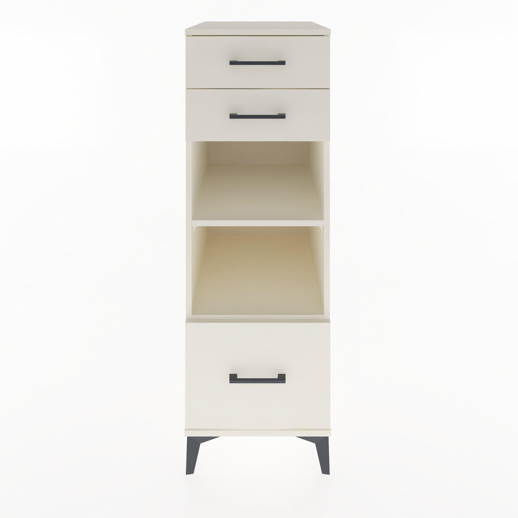 Woodntry Modular Cabinet Moonstone 44x30x122 cm with Drawers and Shelves CR74-1