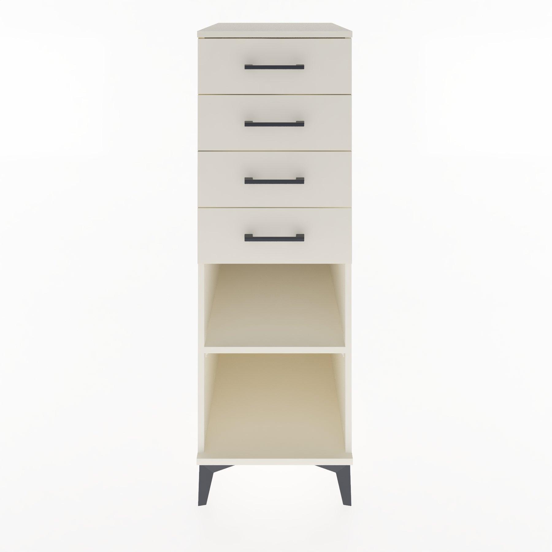 Woodntry Modular Cabinet Moonstone 44x59x122 cm with Drawers and Shelves CR124-1