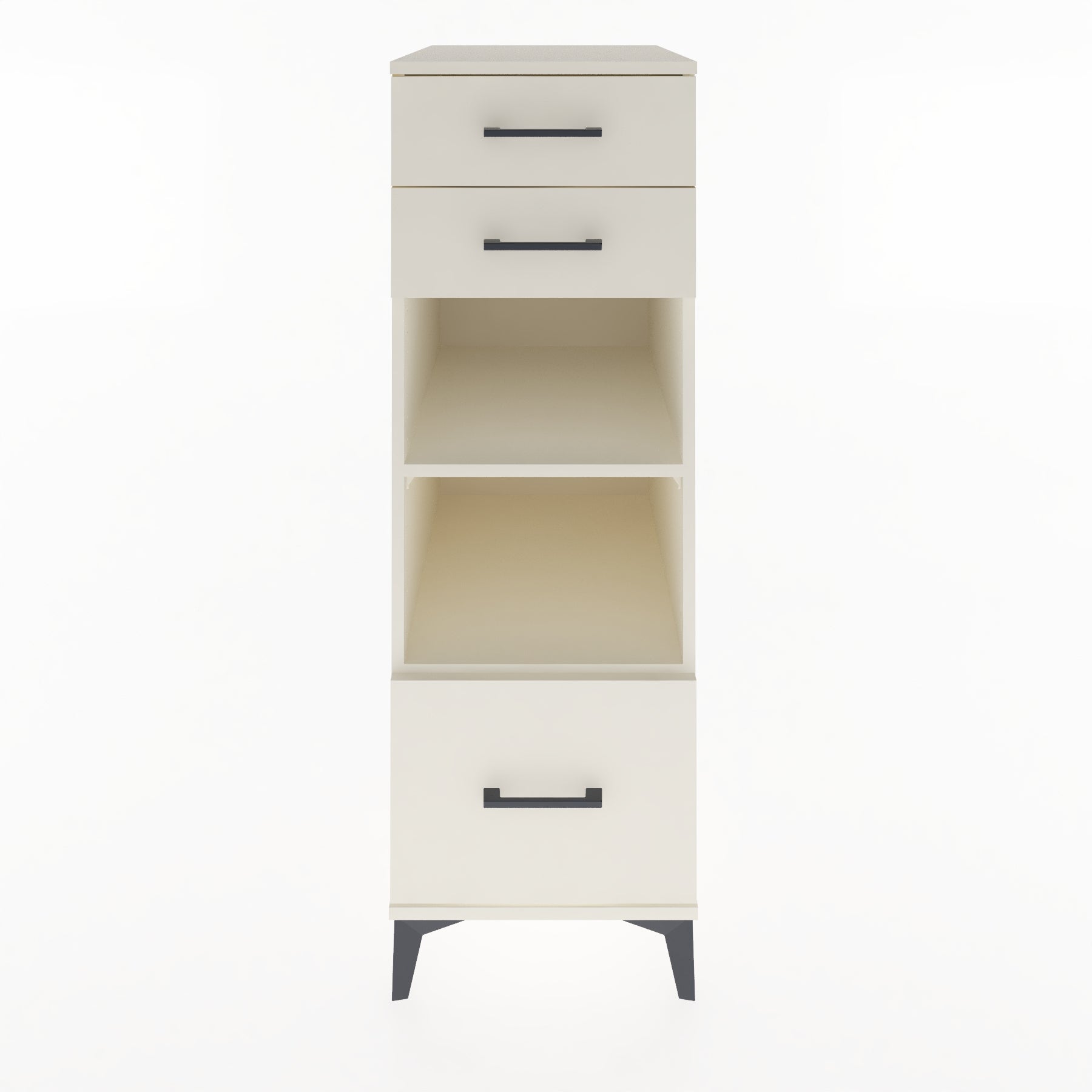 Woodntry Modular Cabinet Moonstone 44x59x122 cm with Drawers and Shelves CR74-1