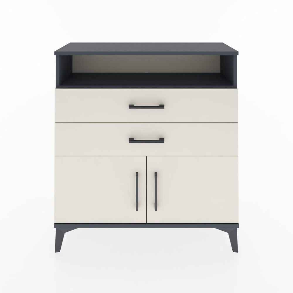 Woodntry Modüler Şifonyer Antrasit 88x30x84 cm Fonksiyonel F24-2