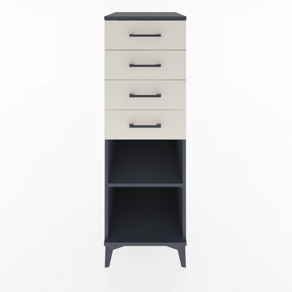 Woodntry Modular Cabinet Anthracite 44x30x122 cm with Drawers and Shelves CR124-2