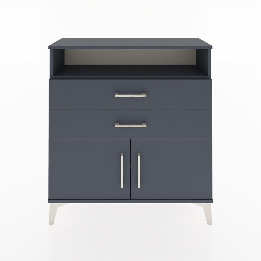 Woodntry Modüler Şifonyer Antrasit 88x30x84 cm Fonksiyonel F24-2