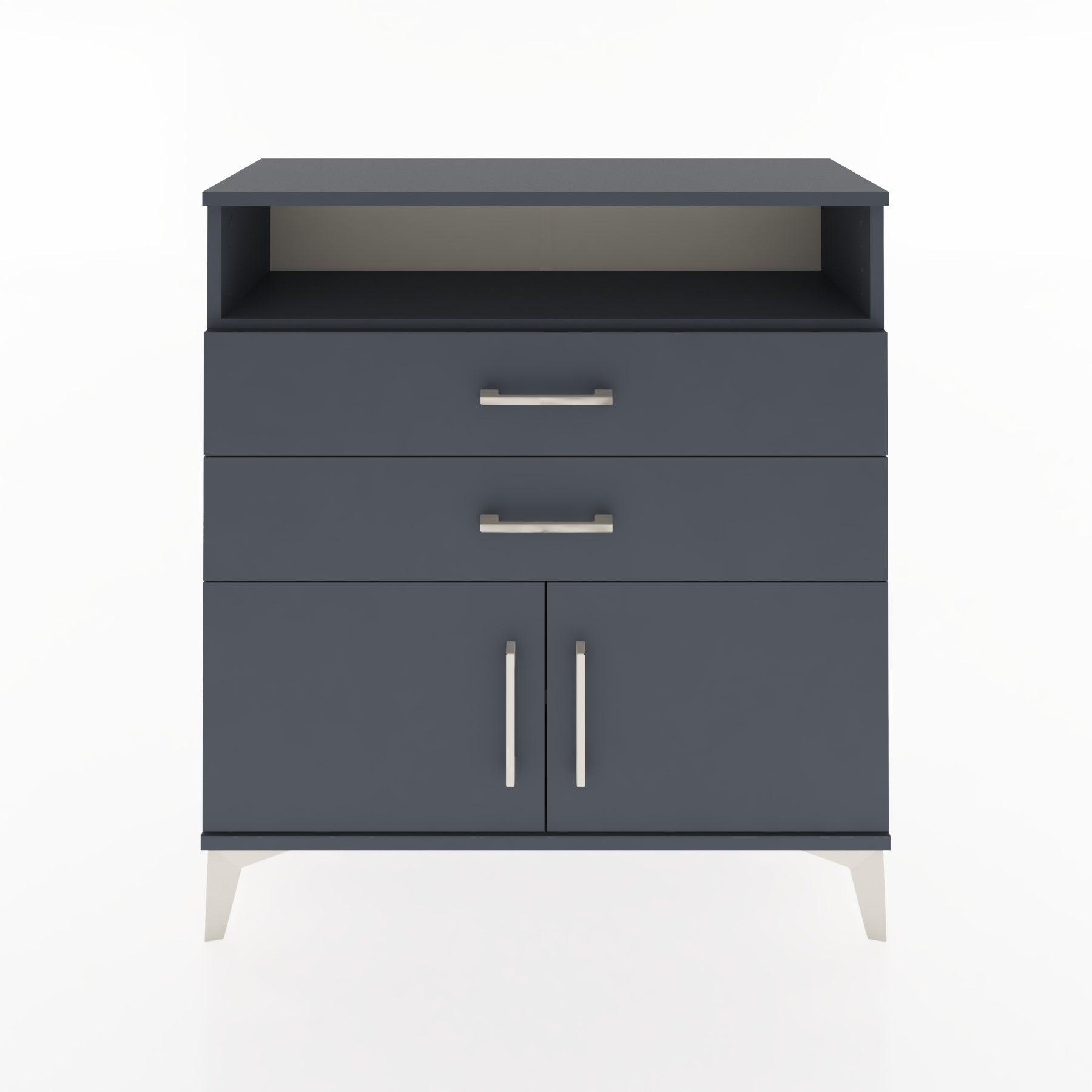 Woodntry Modular Dresser Anthracite 88x30x84 cm Functional F24-2