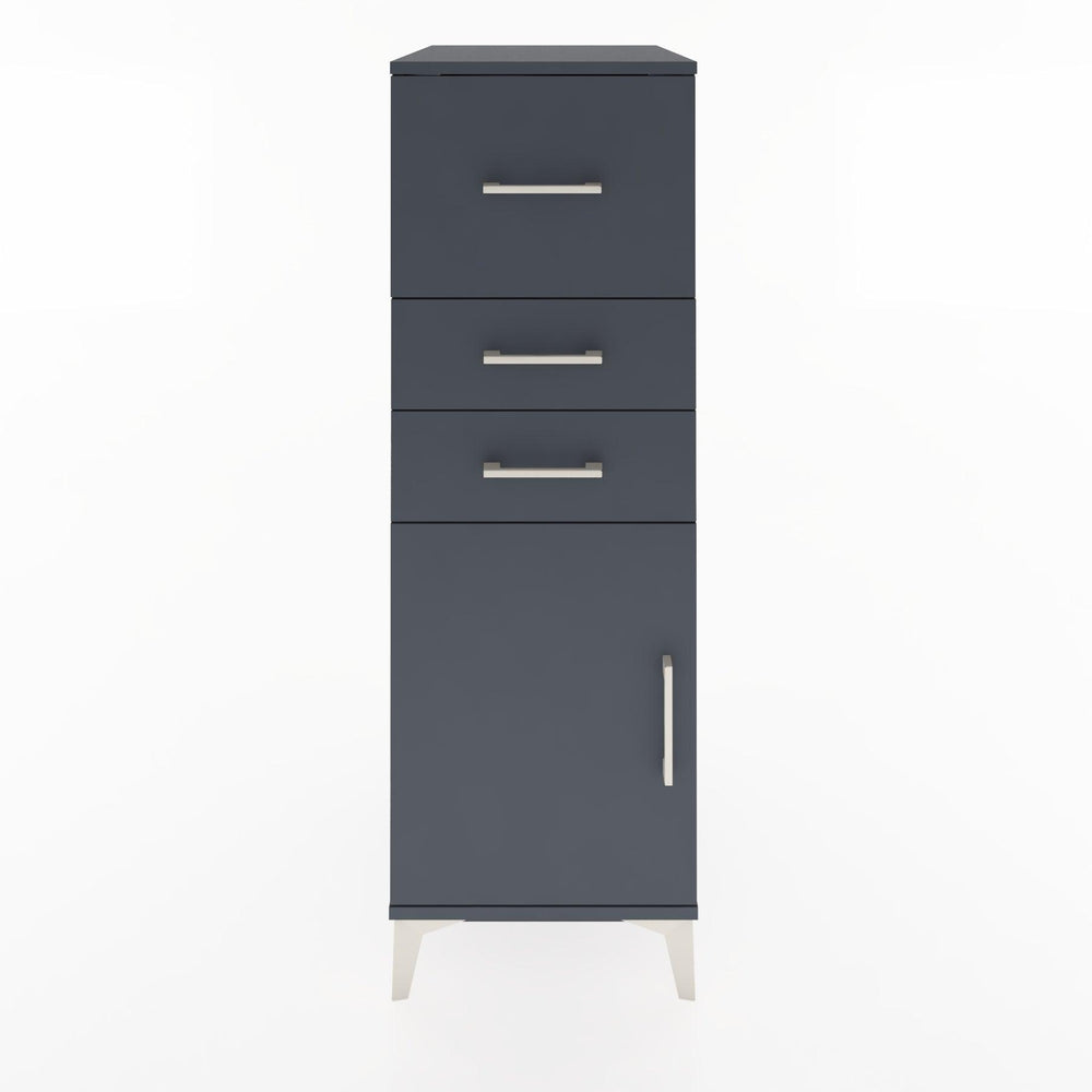 Woodntry Modular Cabinet Anthracite 44x30x122 cm with Doors and Drawers KC24-2