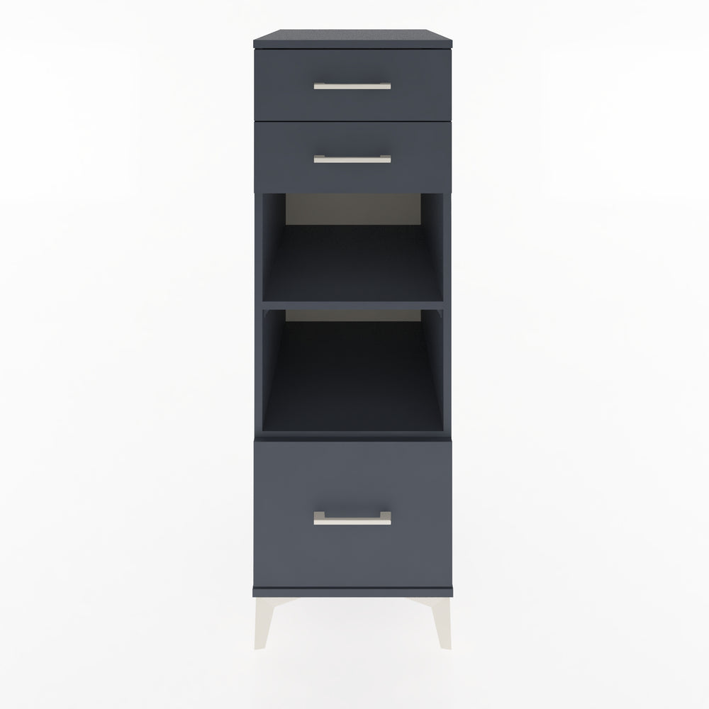 Woodntry Modular Cabinet Anthracite 44x59x122 cm with Drawers and Shelves CR74-2