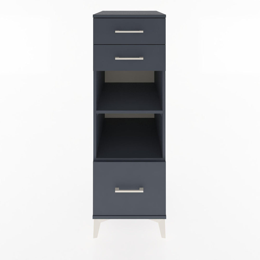 Woodntry Modular Cabinet Anthracite 44x30x122 cm with Drawers and Shelves CR74-2