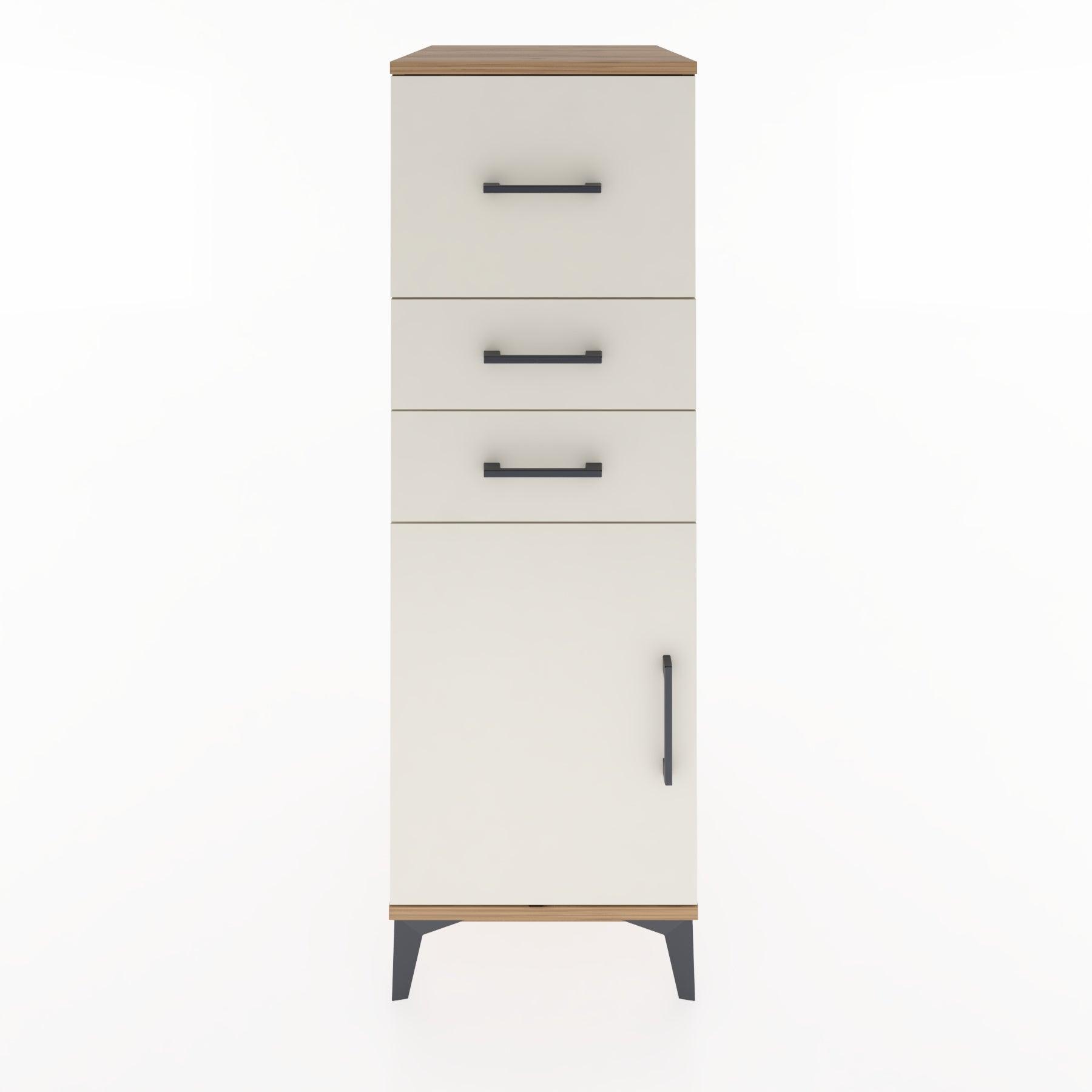 Woodntry Modular Cabinet Pine 44x59x122 cm with Doors and Drawers KC24-3