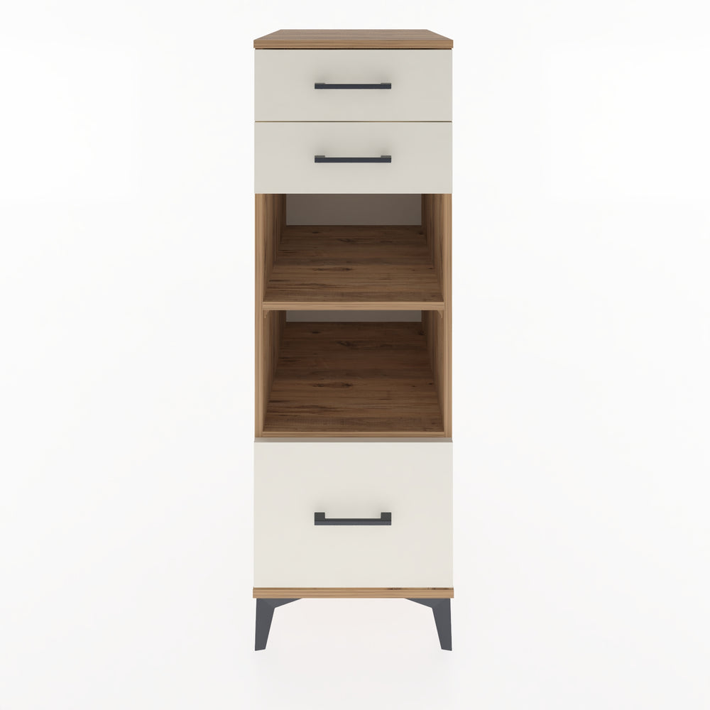 Woodntry Modular Cabinet Pine 44x59x122 cm with Drawers and Shelves CR74-3