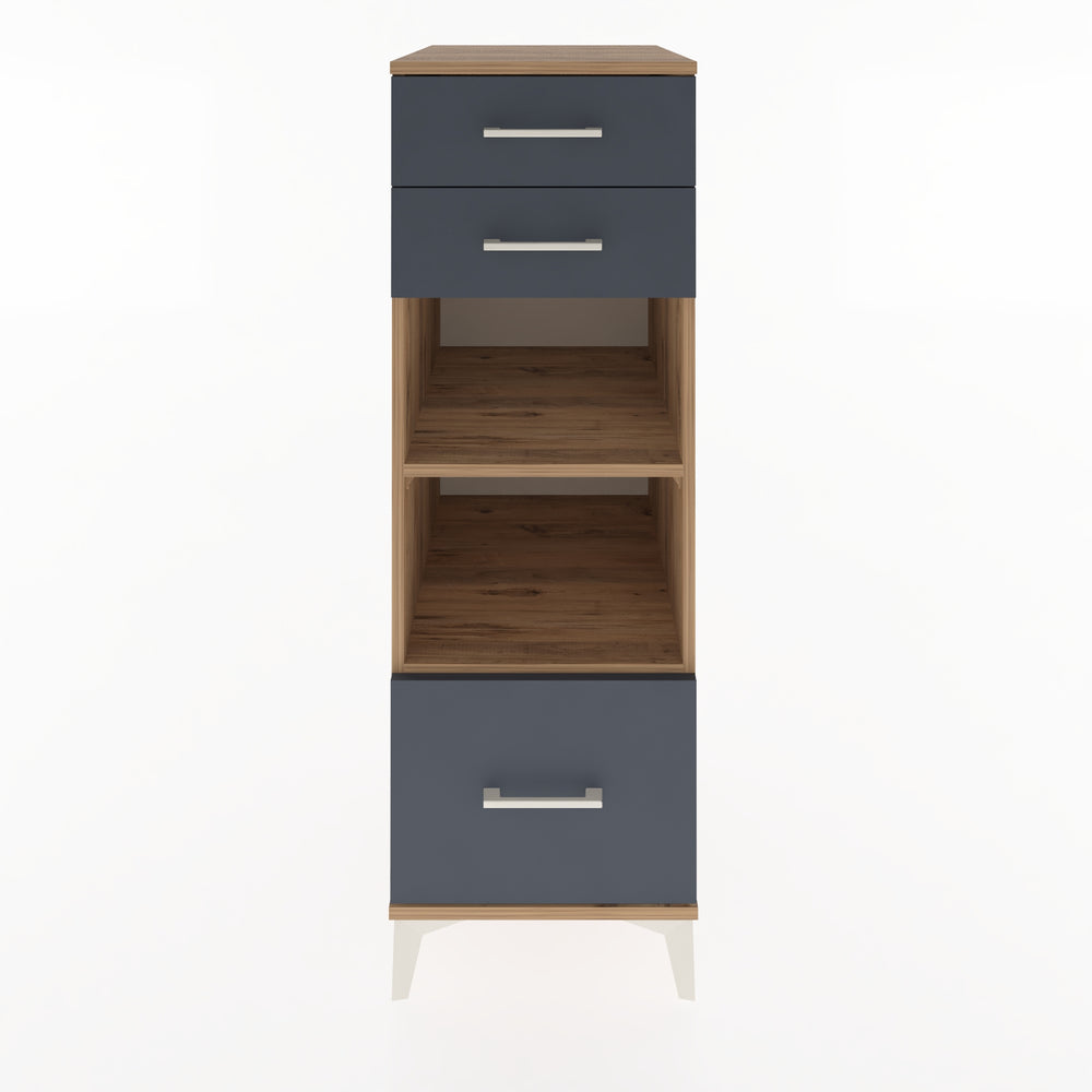 Woodntry Modular Cabinet Pine 44x59x122 cm with Drawers and Shelves CR74-3
