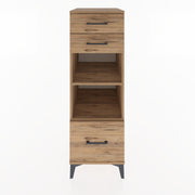 Woodntry Modüler Dolap Çam 44x30x122 cm Çekmeceli ve Raflı CR74-3