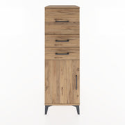 Woodntry Modular Cabinet Pine 44x59x122 cm with Doors and Drawers KC24-3