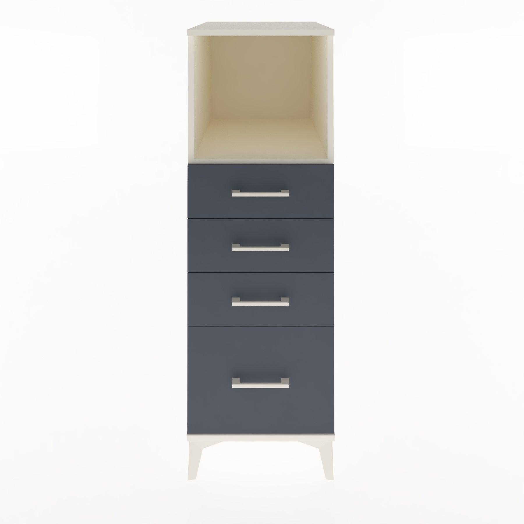 Woodntry Modular Cabinet Moonstone 44x30x122 cm with Drawers and Shelves CR75-1