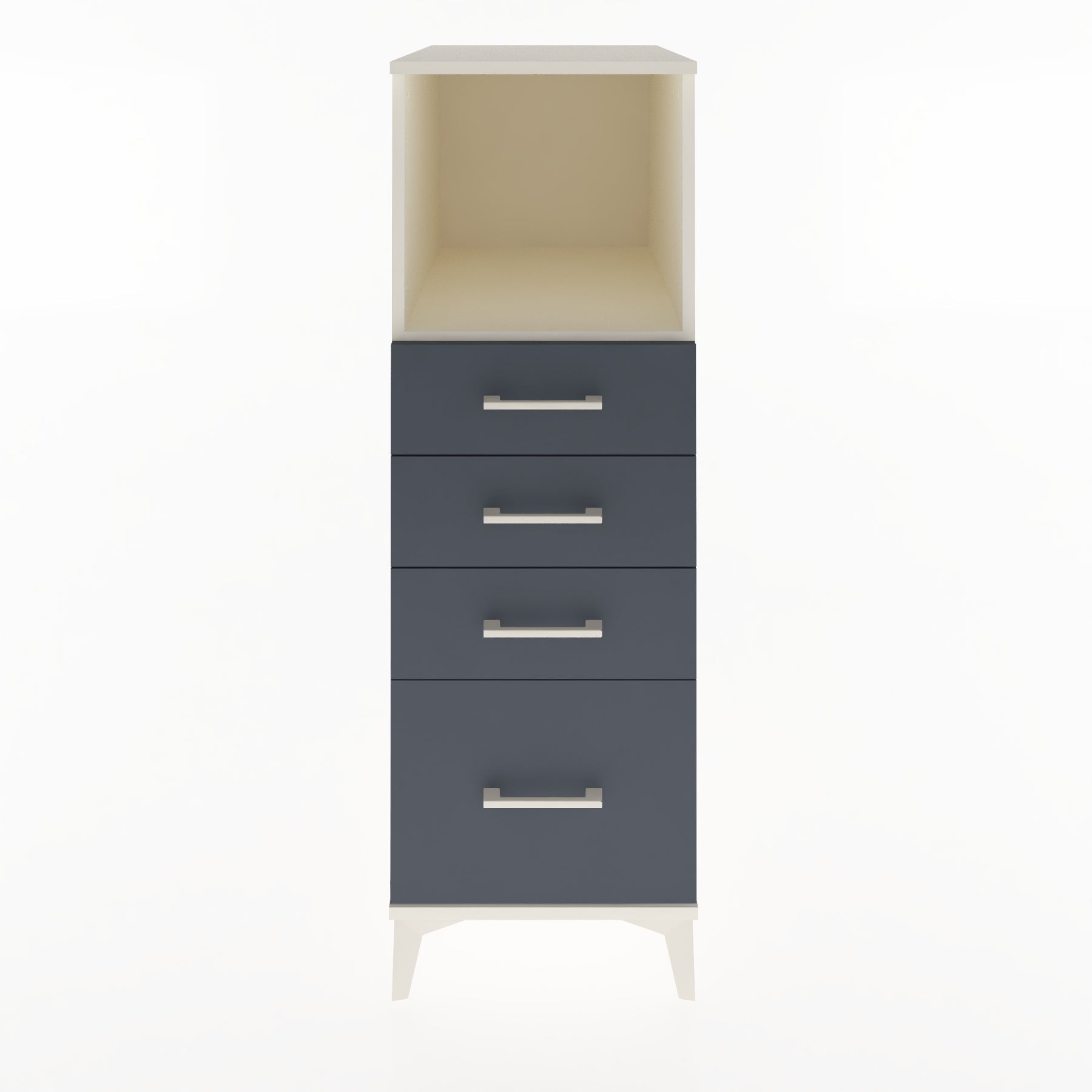 Woodntry Modular Cabinet Moonstone 44x59x122 cm with Drawers and Shelves CR75-1