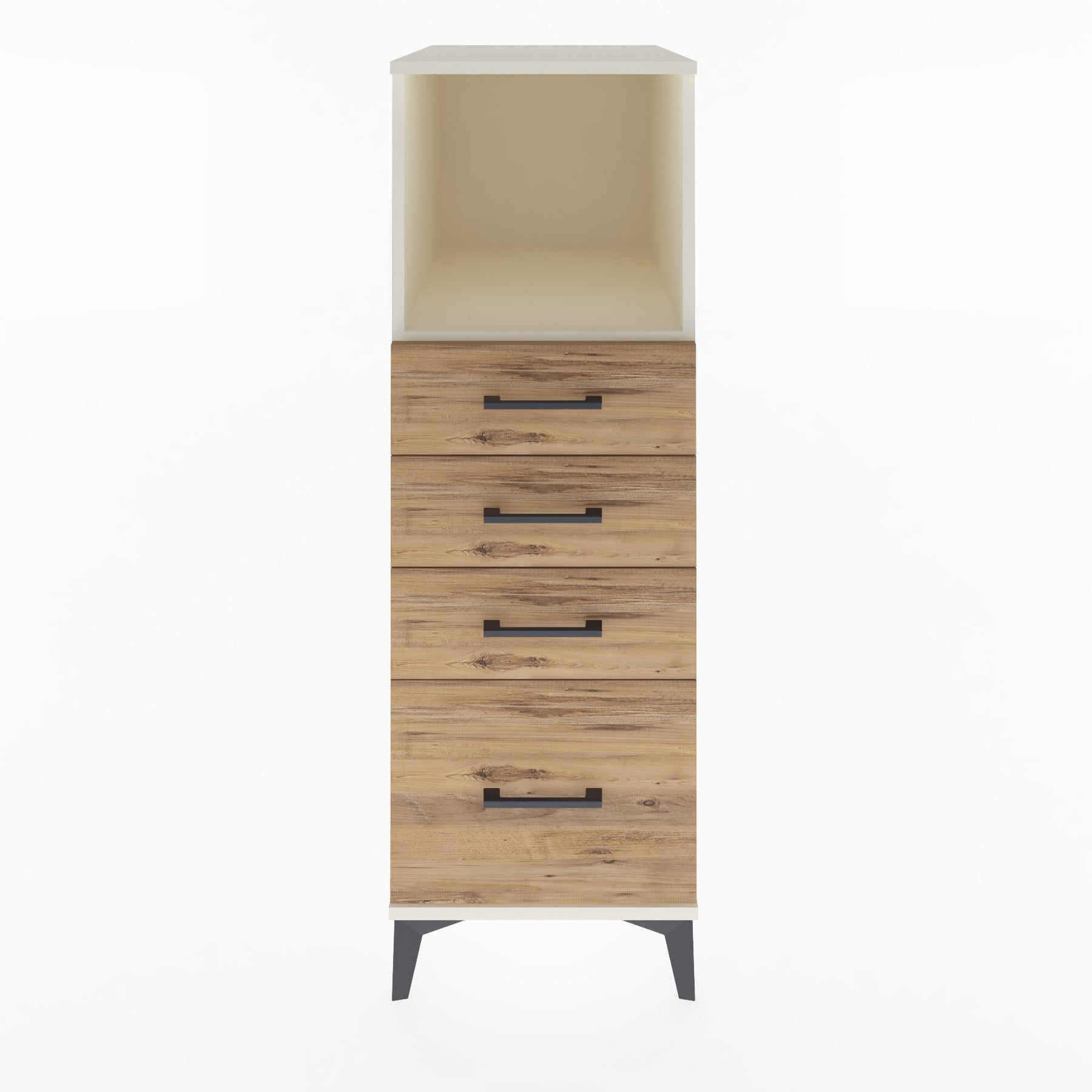 Woodntry Modular Cabinet Moonstone 44x59x122 cm with Drawers and Shelves CR75-1
