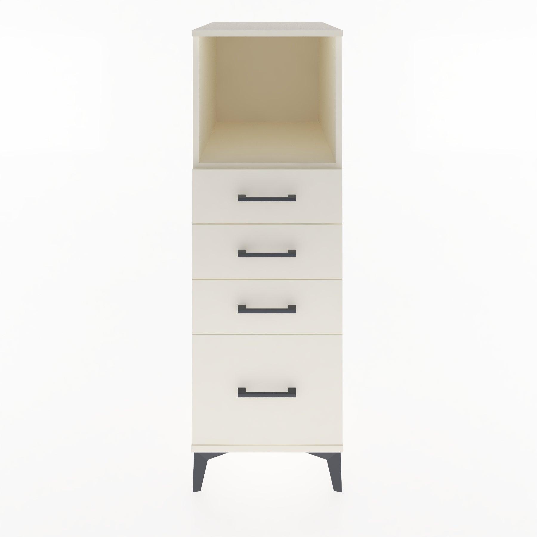 Woodntry Modular Cabinet Moonstone 44x30x122 cm with Drawers and Shelves CR75-1