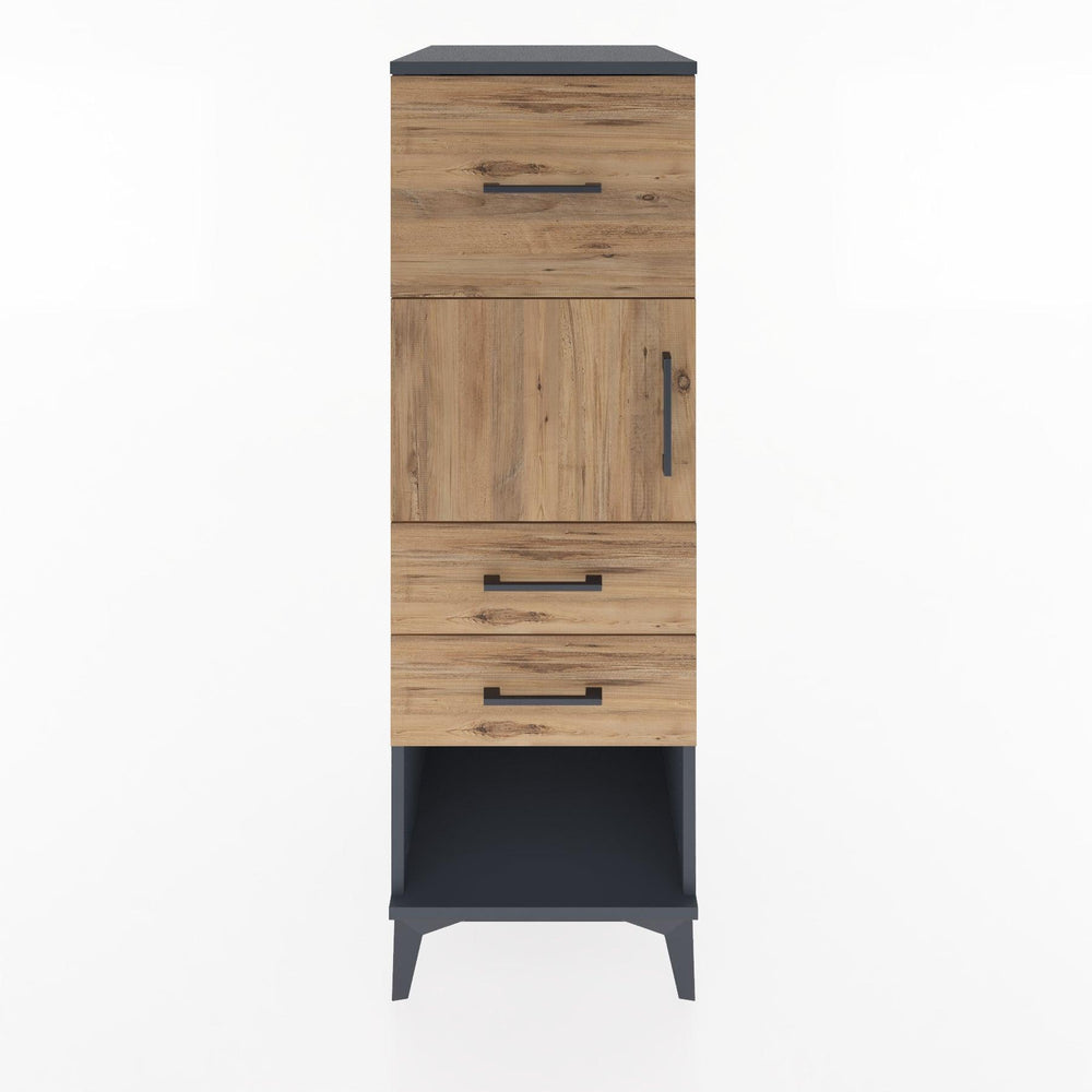 Woodntry Modular Cabinet Anthracite 44x30x122 cm Functional F125-2