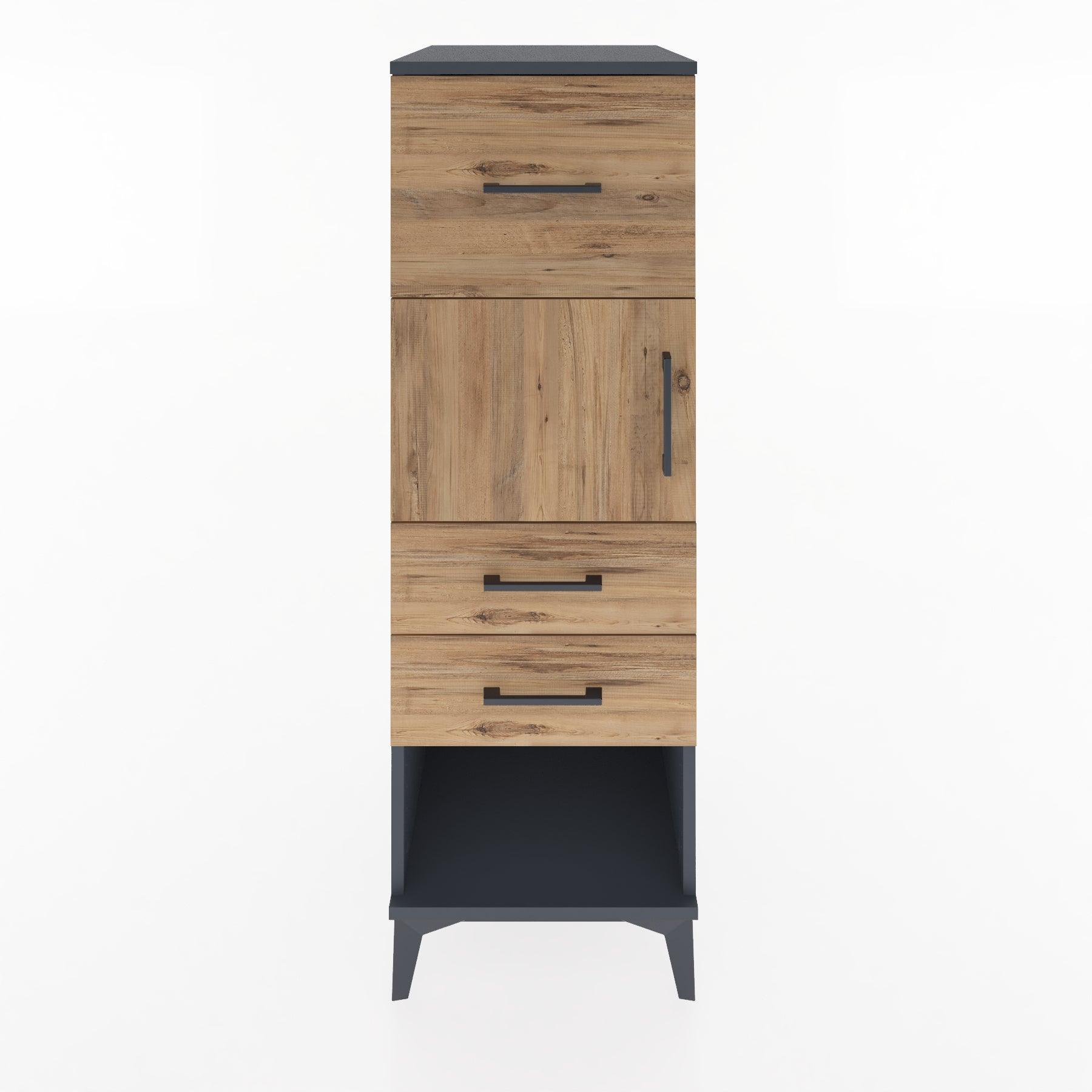 Woodntry Modular Cabinet Anthracite 44x59x122 cm Functional F125-2