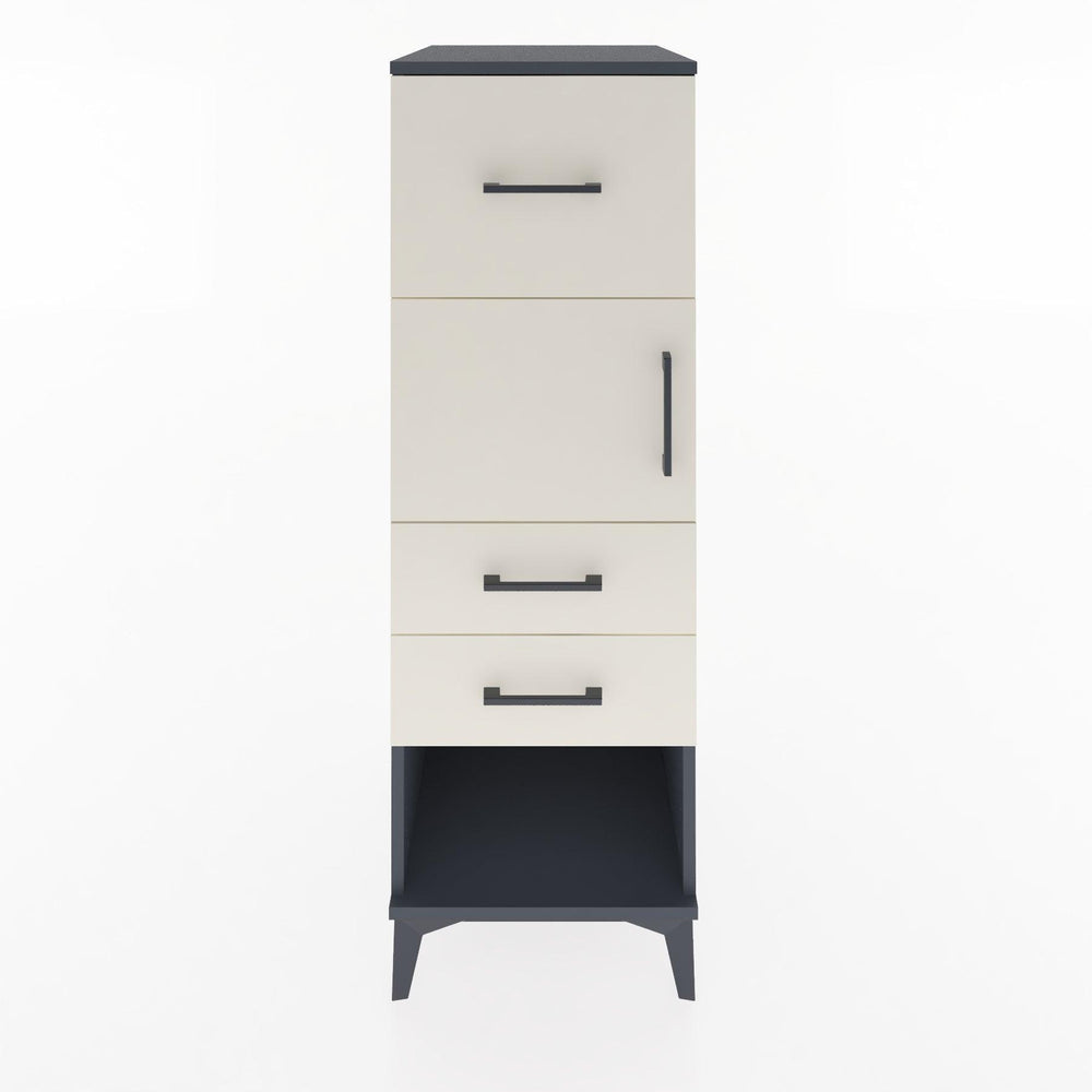 Woodntry Modüler Dolap Antrasit 44x59x122 cm Fonksiyonel F125-2