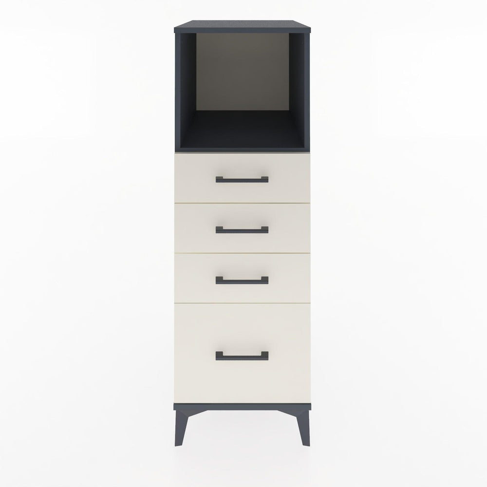 Woodntry Modular Cabinet Anthracite 44x30x122 cm with Drawers and Shelves CR75-2