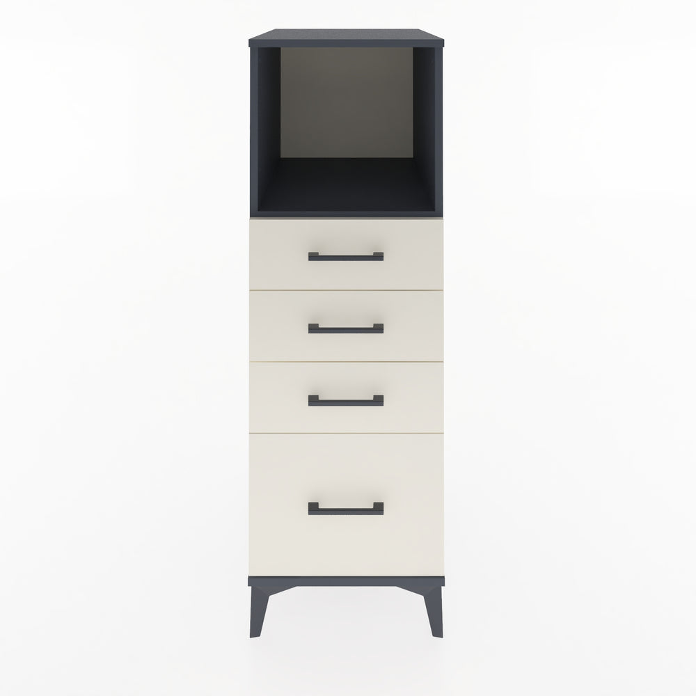 Woodntry Modular Cabinet Anthracite 44x59x122 cm with Drawers and Shelves CR75-2