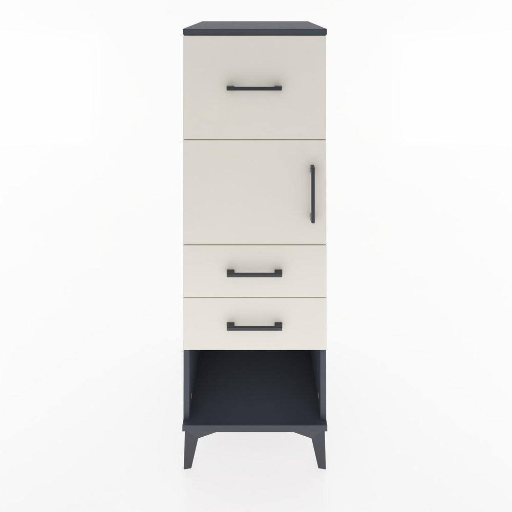 Woodntry Modüler Dolap Antrasit 44x59x122 cm Fonksiyonel F25-2