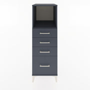 Woodntry Modular Cabinet Anthracite 44x30x122 cm with Drawers and Shelves CR75-2