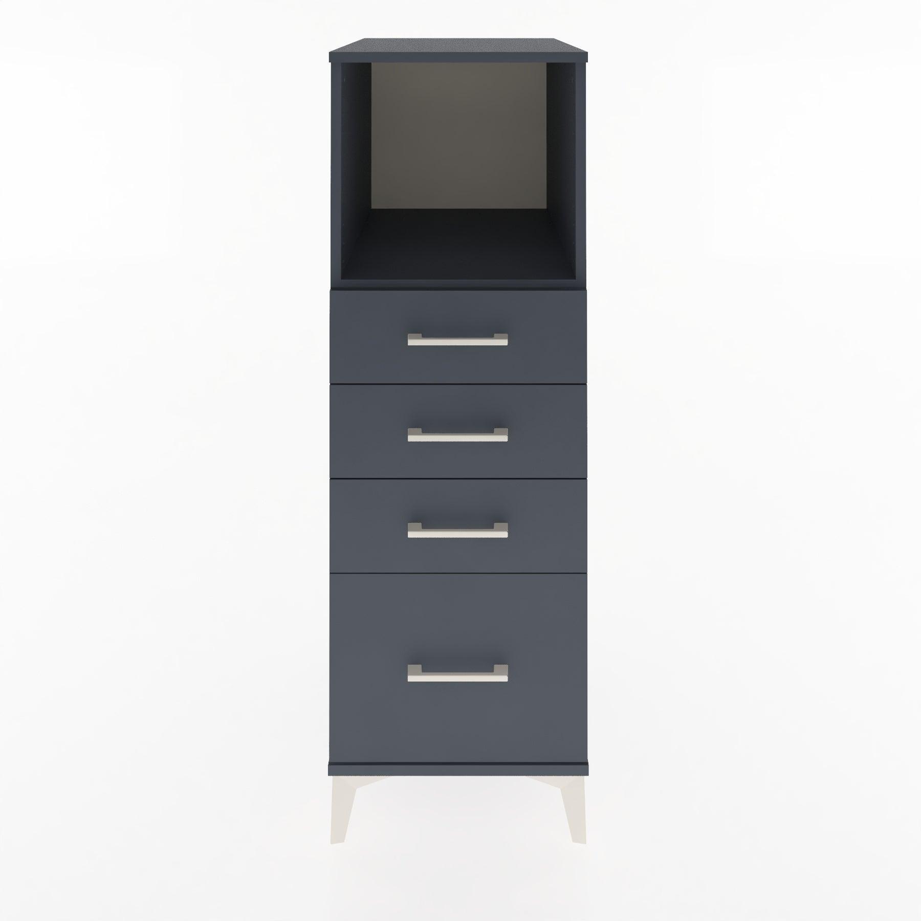 Woodntry Modular Cabinet Anthracite 44x30x122 cm with Drawers and Shelves CR75-2
