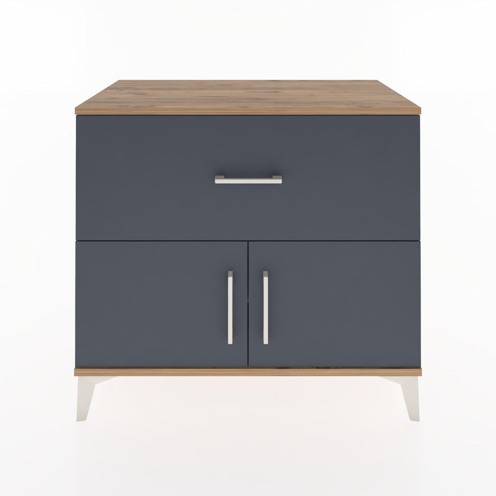 Woodntry Modüler Şifonyer Çam 88x44x68 cm Kapaklı ve Çekmeceli KC25-3