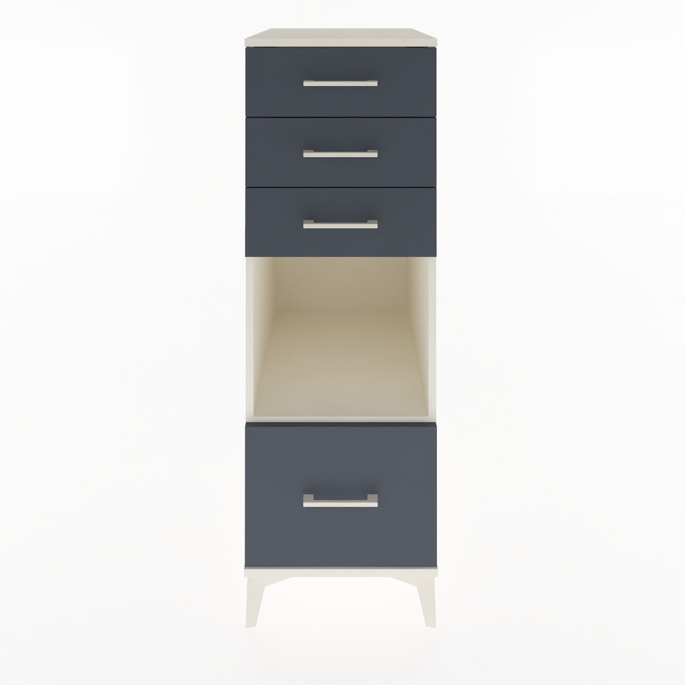 Woodntry Modular Cabinet Moonstone 44x59x122 cm with Drawers and Shelves CR76-1