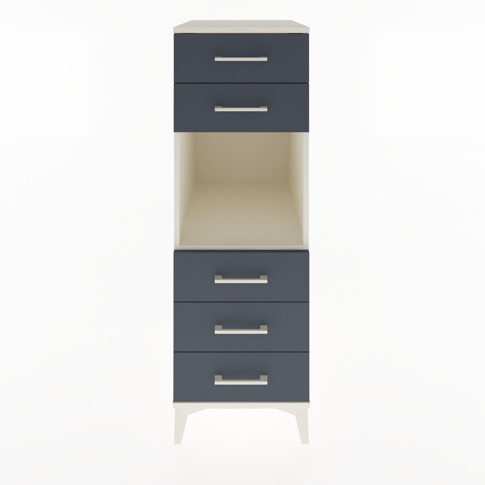Woodntry Modüler Dolap Aytaşı 44x30x122 cm Çekmeceli ve Raflı CR126-1
