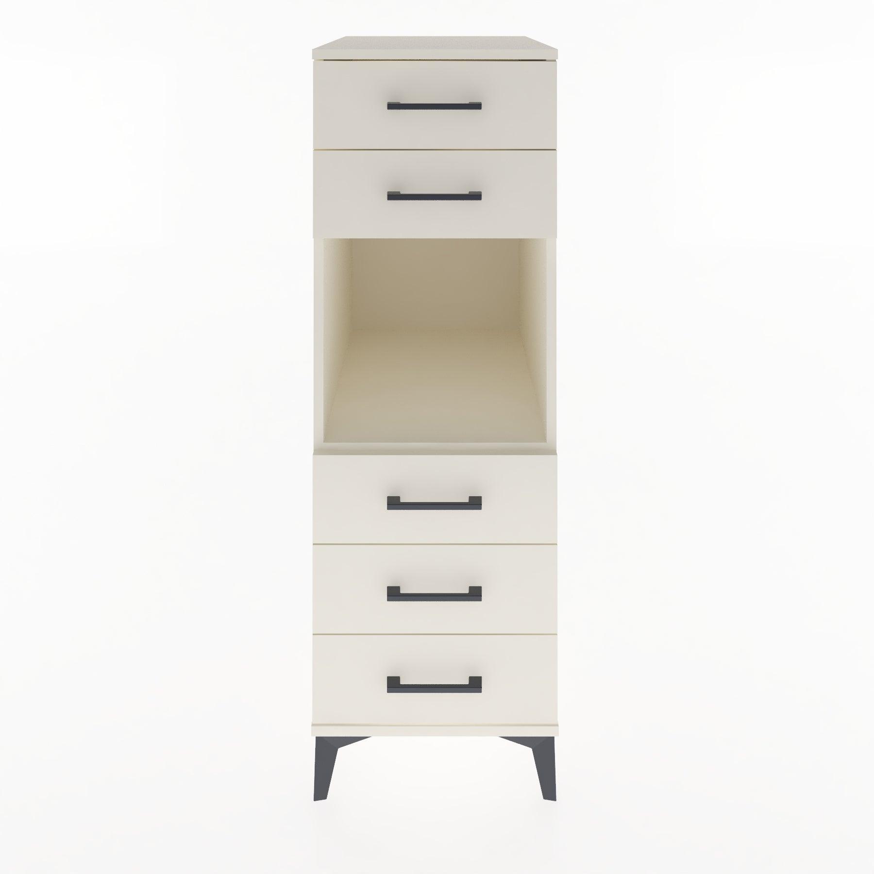 Woodntry Modular Cabinet Moonstone 44x59x122 cm with Drawers and Shelves CR126-1