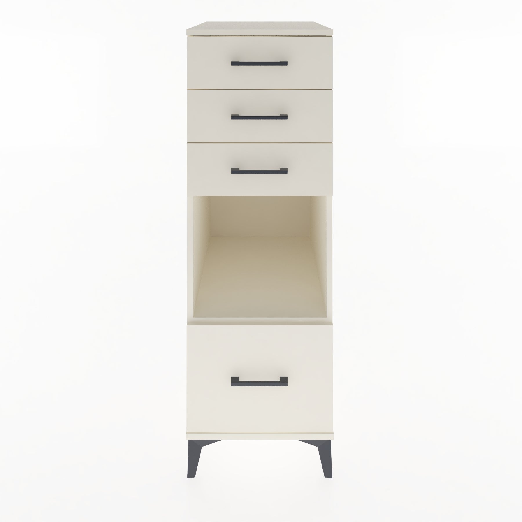 Woodntry Modular Cabinet Moonstone 44x59x122 cm with Drawers and Shelves CR76-1