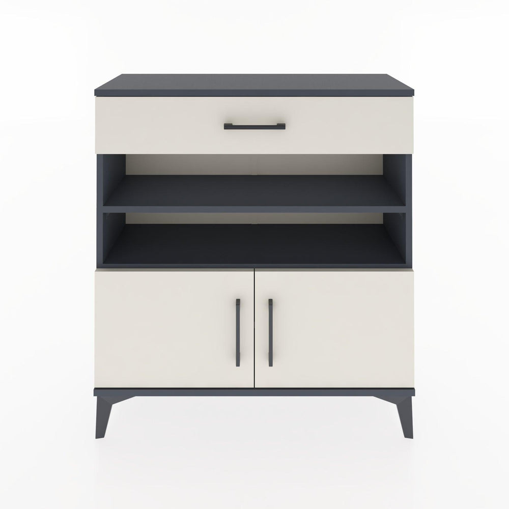 Woodntry Modüler Şifonyer Antrasit 88x30x84 cm Fonksiyonel F26-2