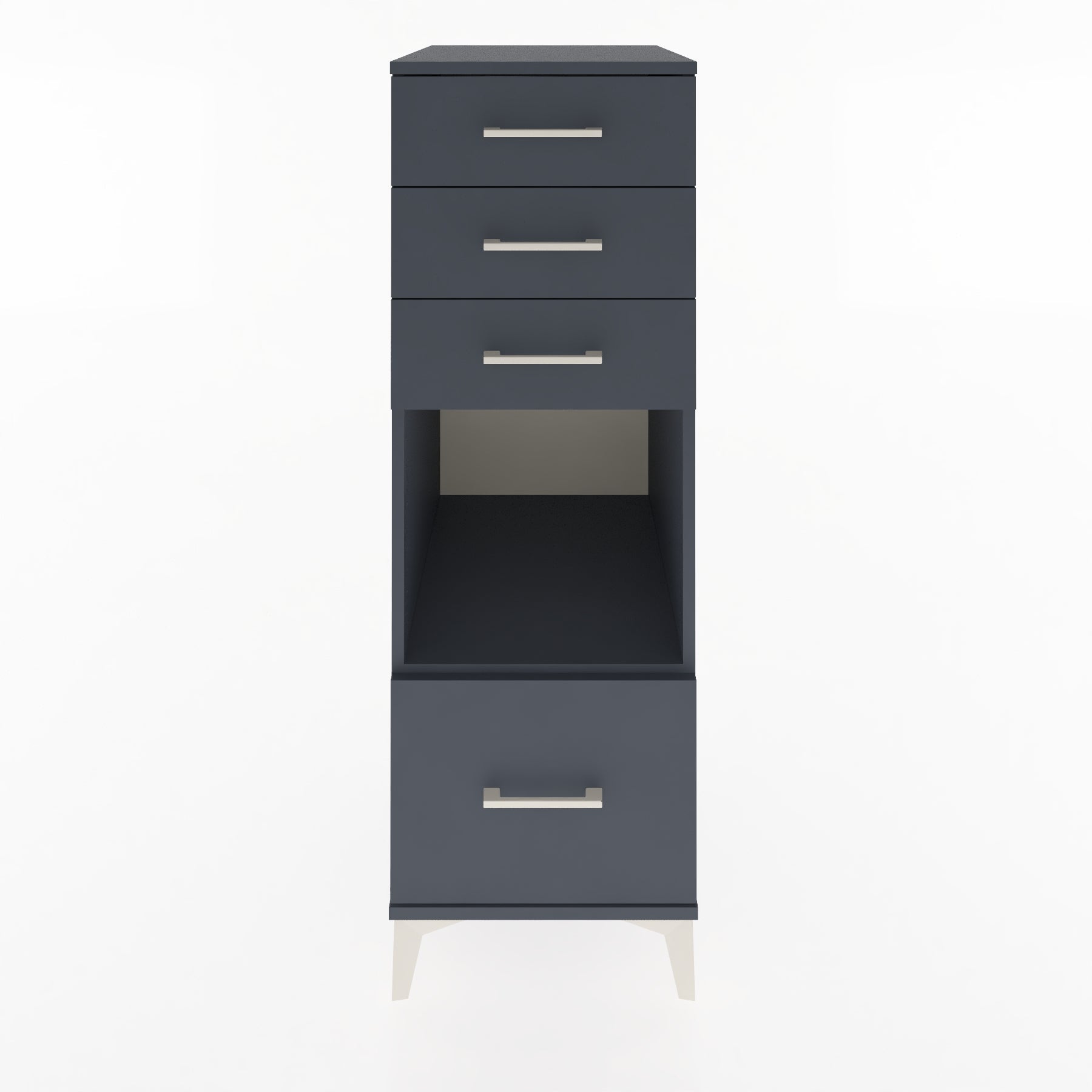 Woodntry Modular Cabinet Anthracite 44x59x122 cm with Drawers and Shelves CR76-2
