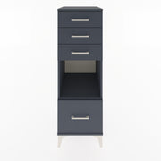 Woodntry Modular Cabinet Anthracite 44x30x122 cm with Drawers and Shelves CR76-2