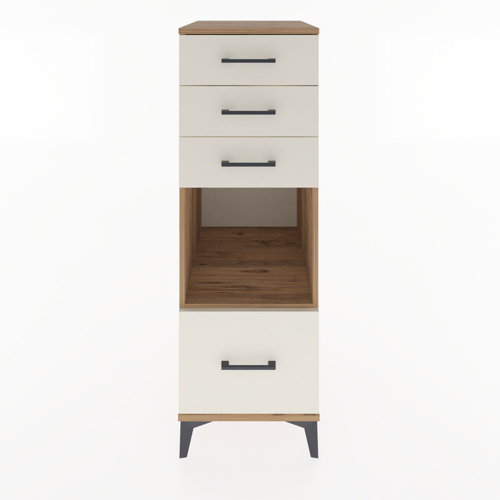 Woodntry Modular Cabinet Pine 44x59x122 cm with Drawers and Shelves CR76-3