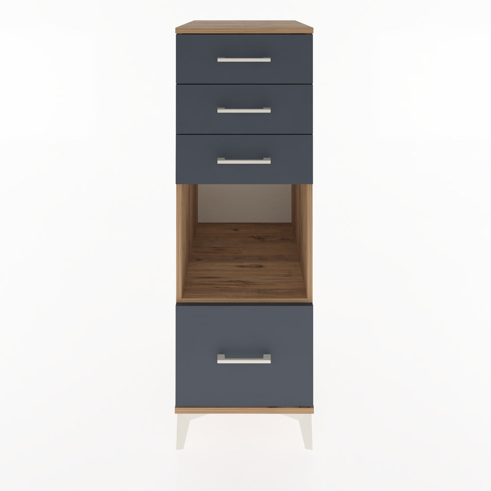 Woodntry Modular Cabinet Pine 44x59x122 cm with Drawers and Shelves CR76-3